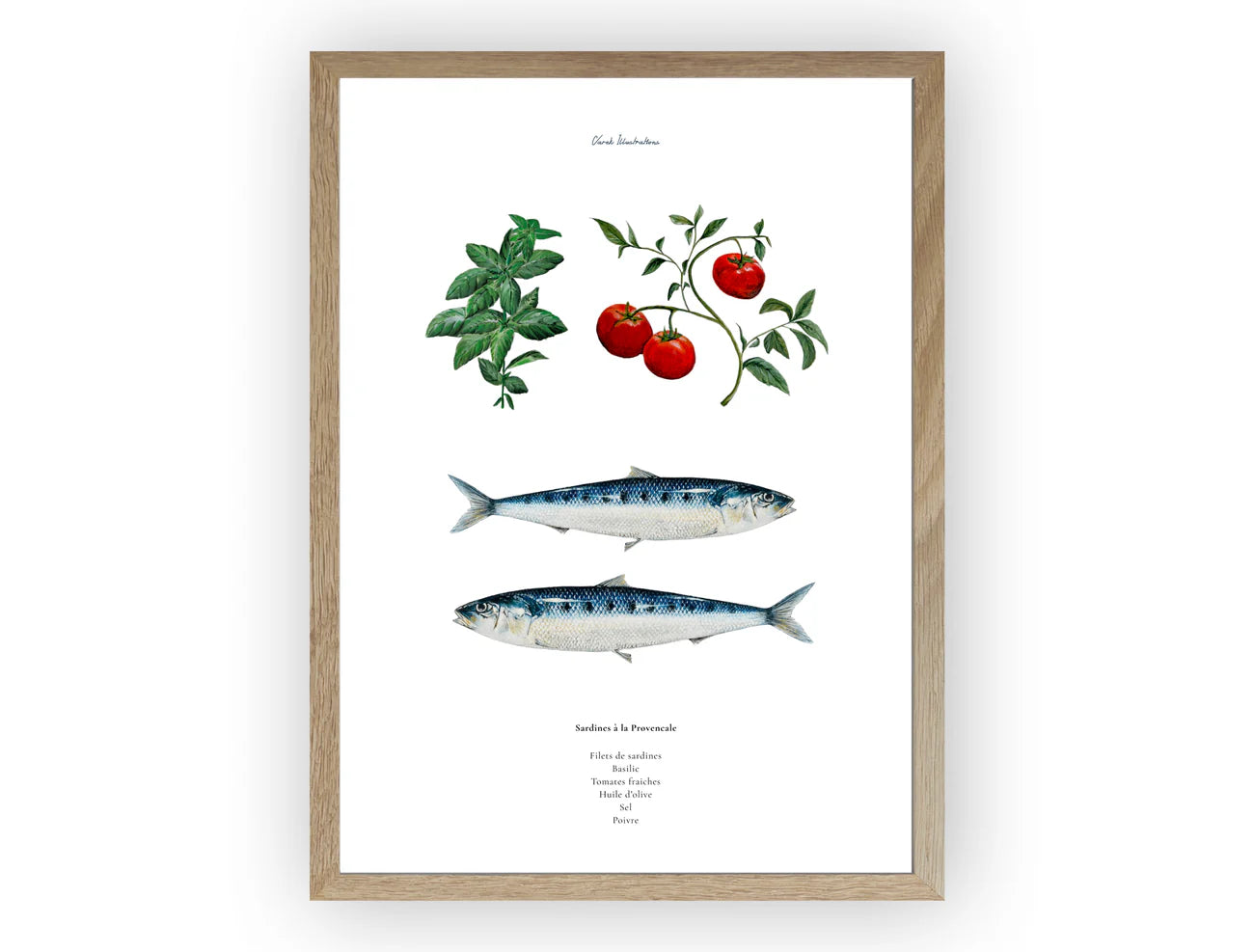Poster: La recette des Sardines à la Provencale