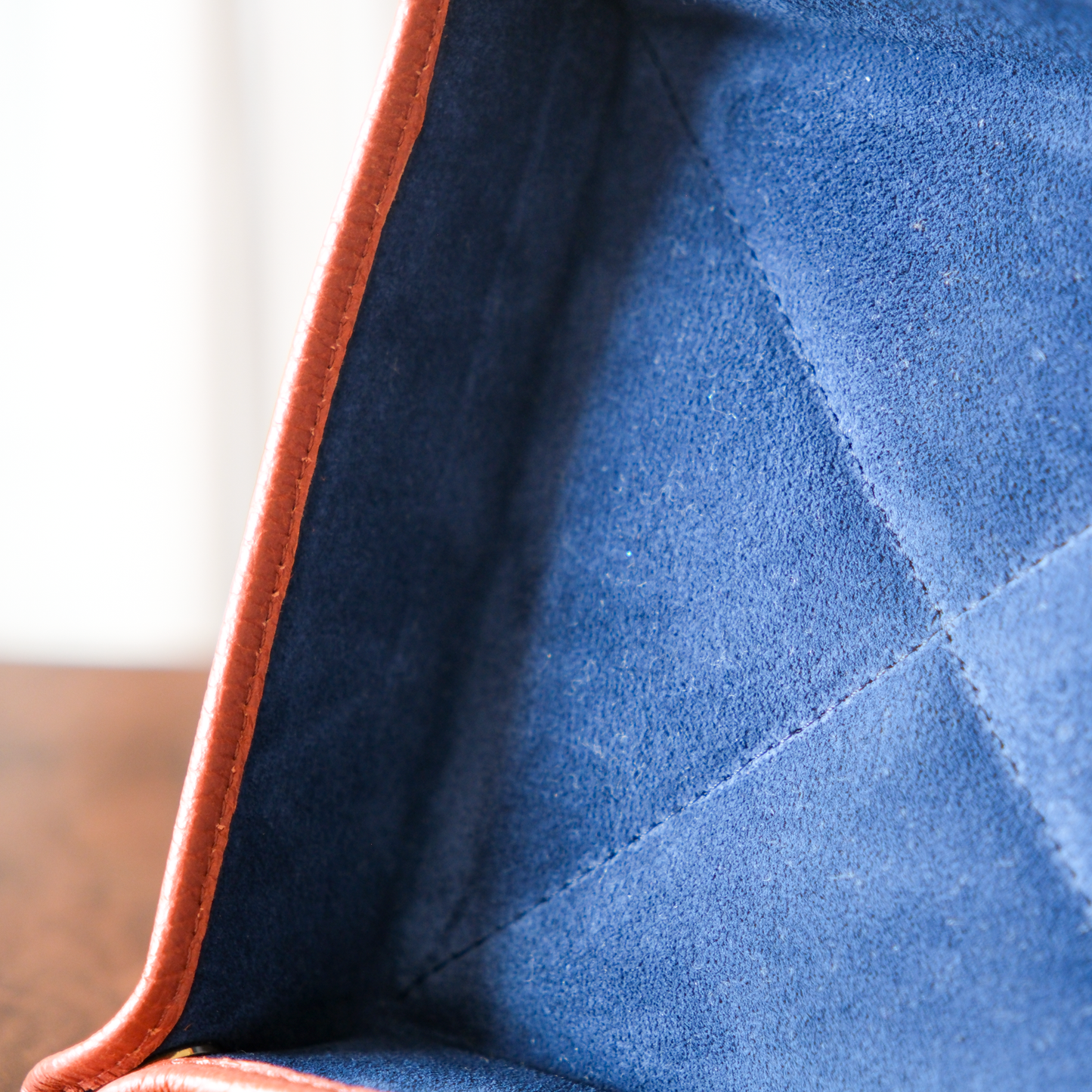 Classic leather valet tray