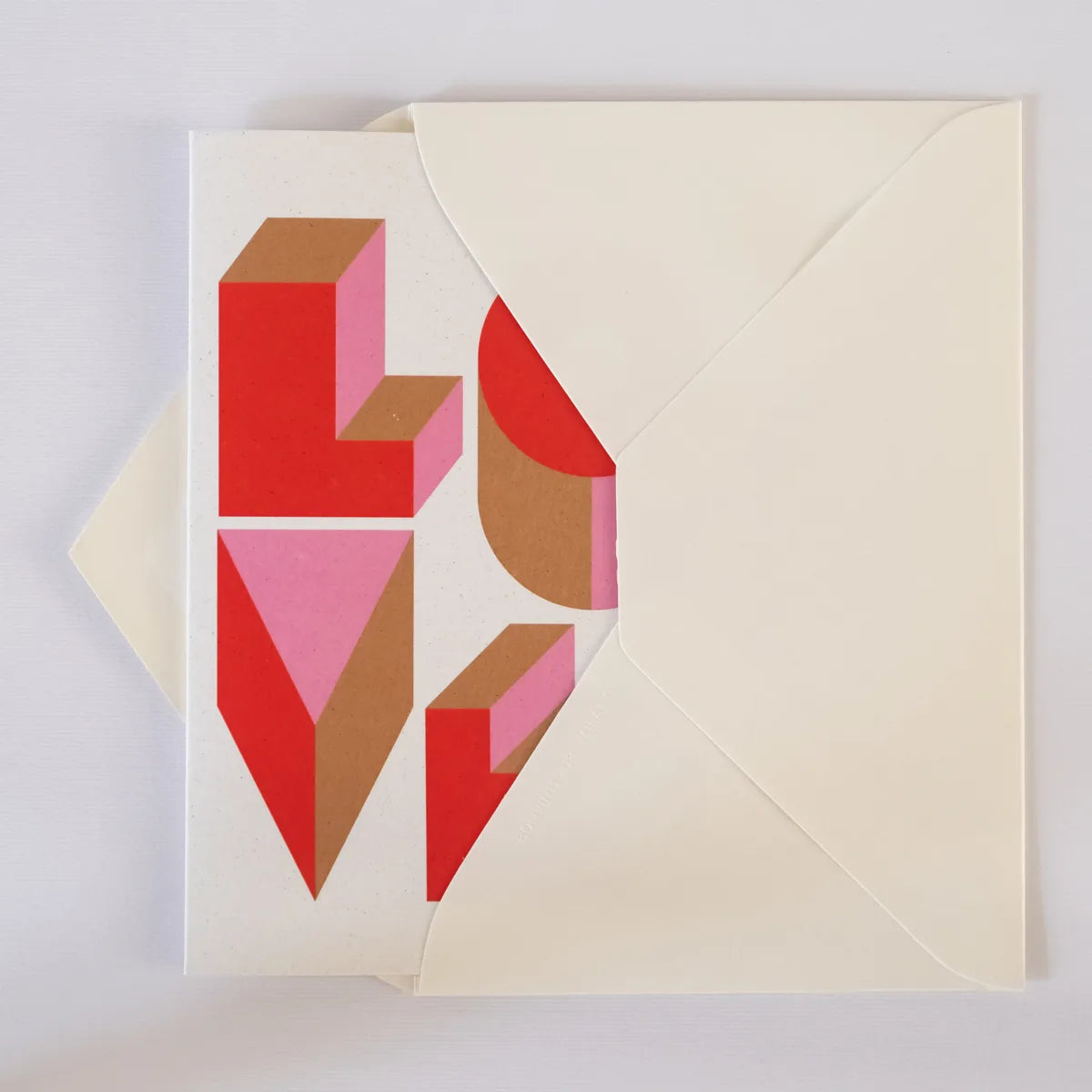 Greeting card: Love (Gold)
