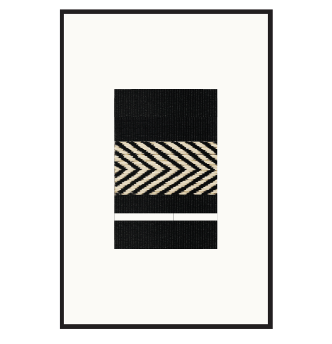 Yak 01 framed woven wall art