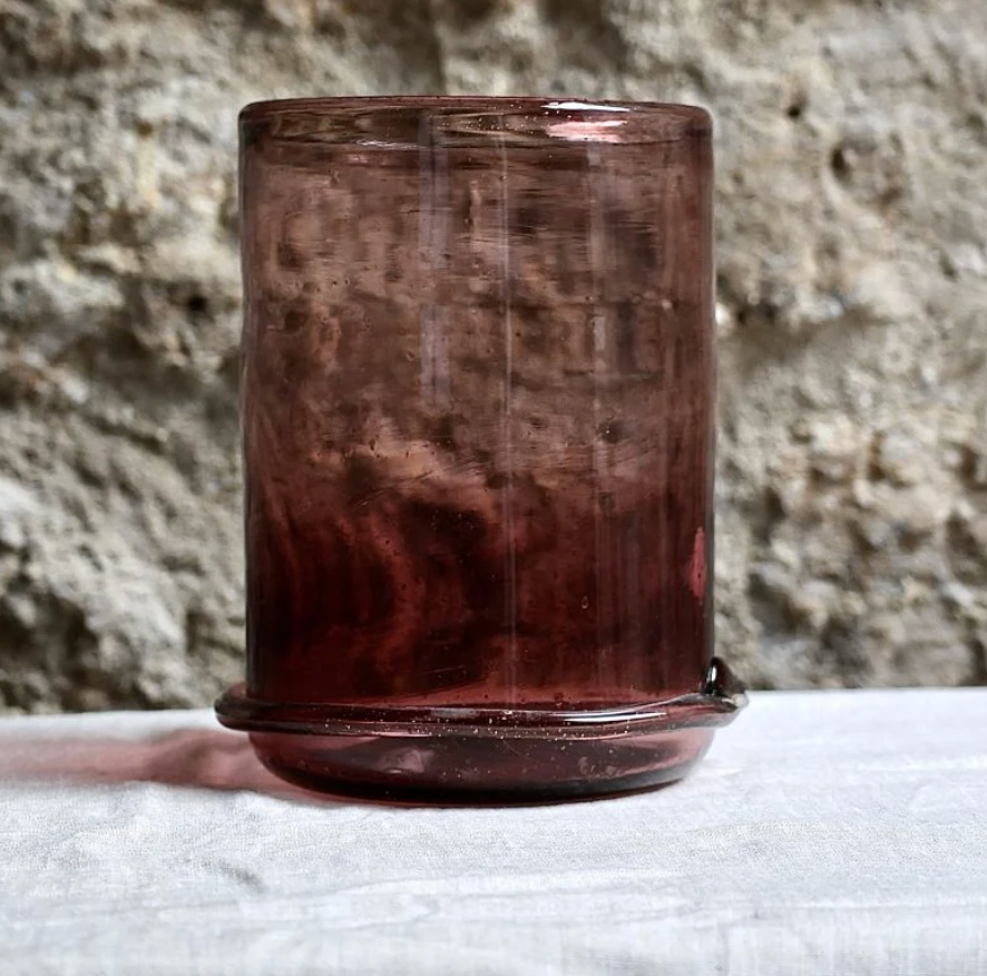 Vase Boudin Bas Framboise