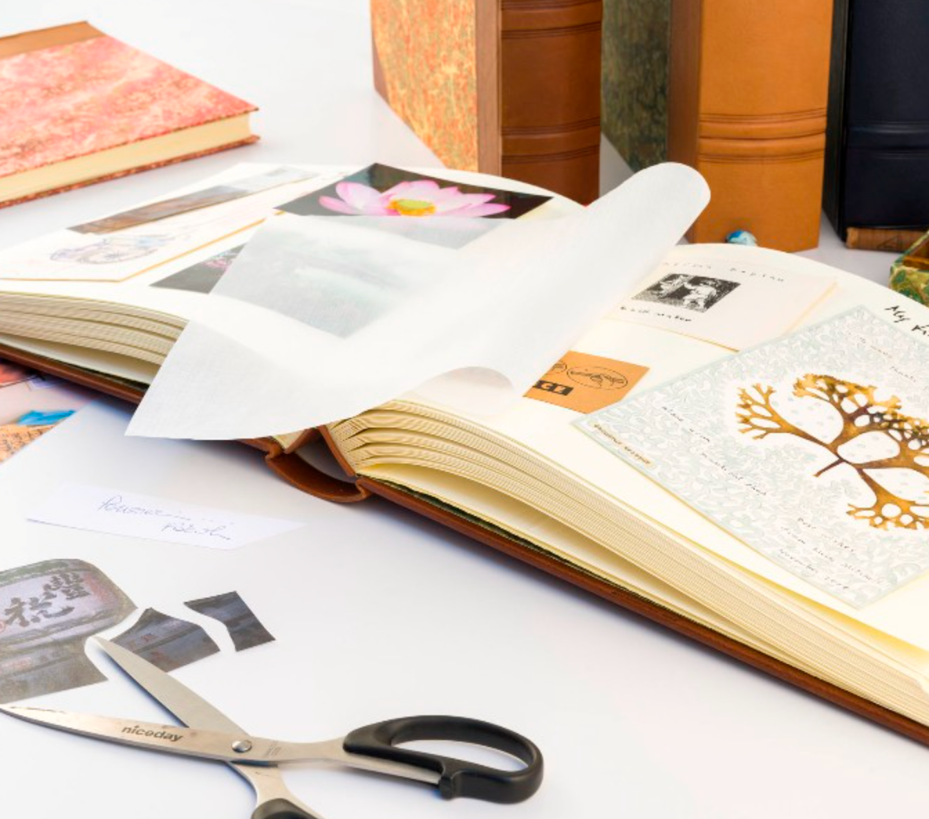Leather wedding album