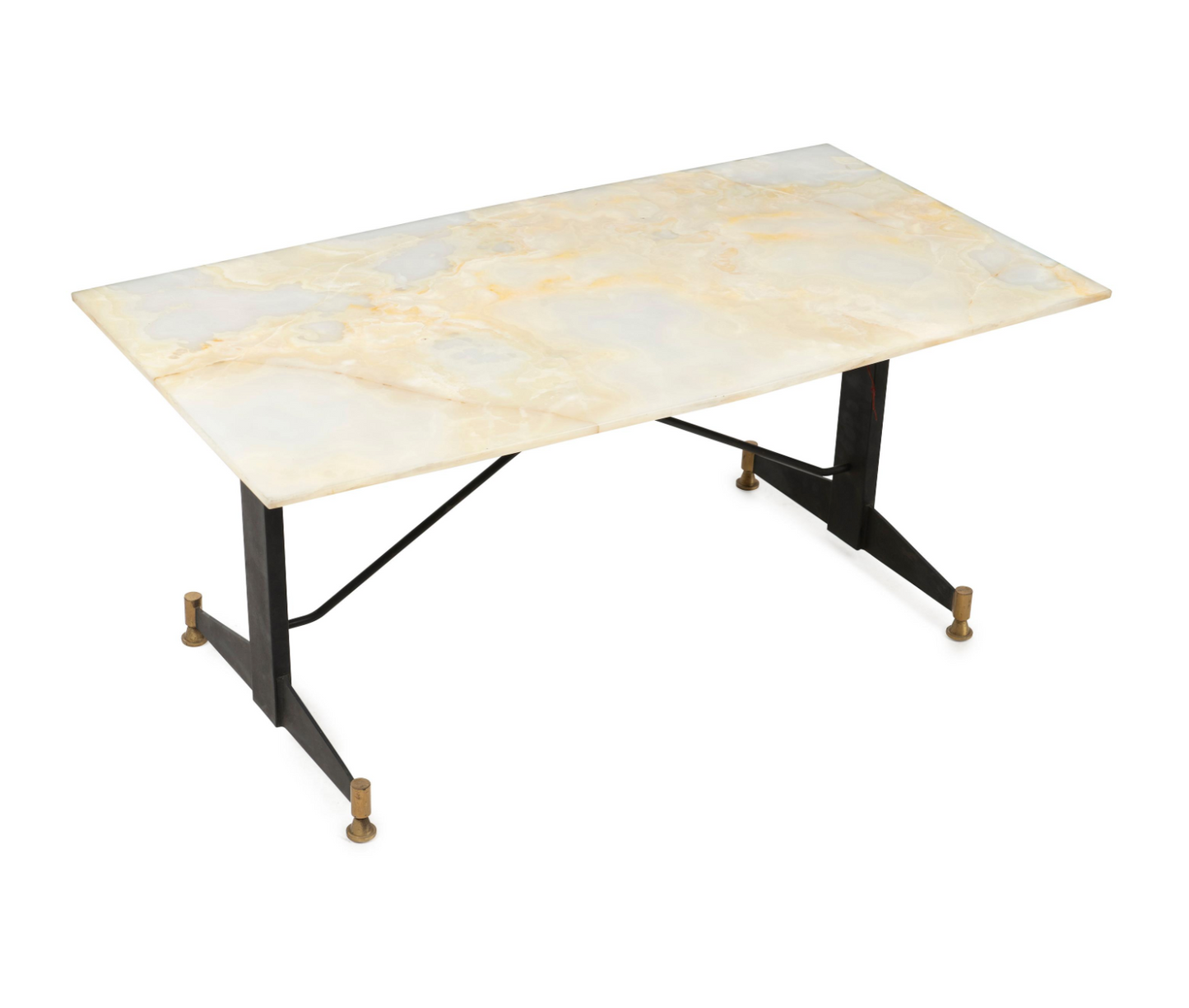 Italian Coffee Table in Onyx: Mid-Century, c.1950s