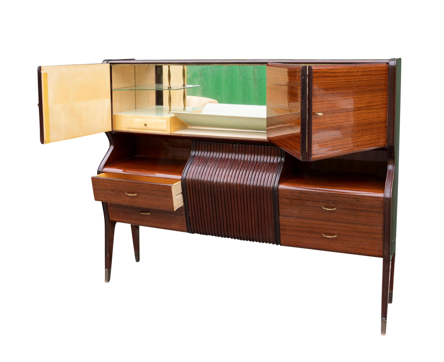 Osvaldo Borsani Cocktail Cabinet in Rosewood: Varedo, c.1950s