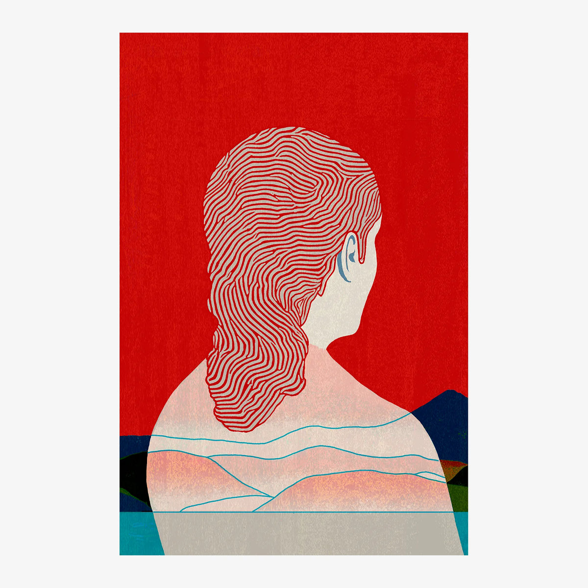"Back Portrait" — original artwork by Beppe Giacobbe