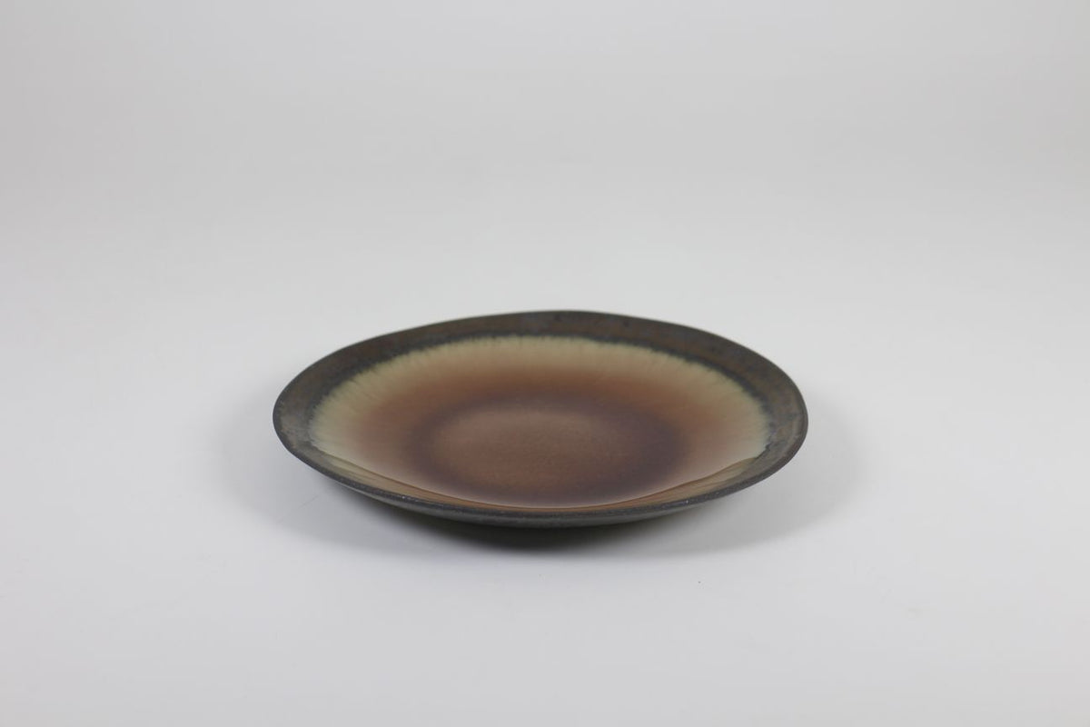 Glassy collection small plate in brown by Prempracha's Collection