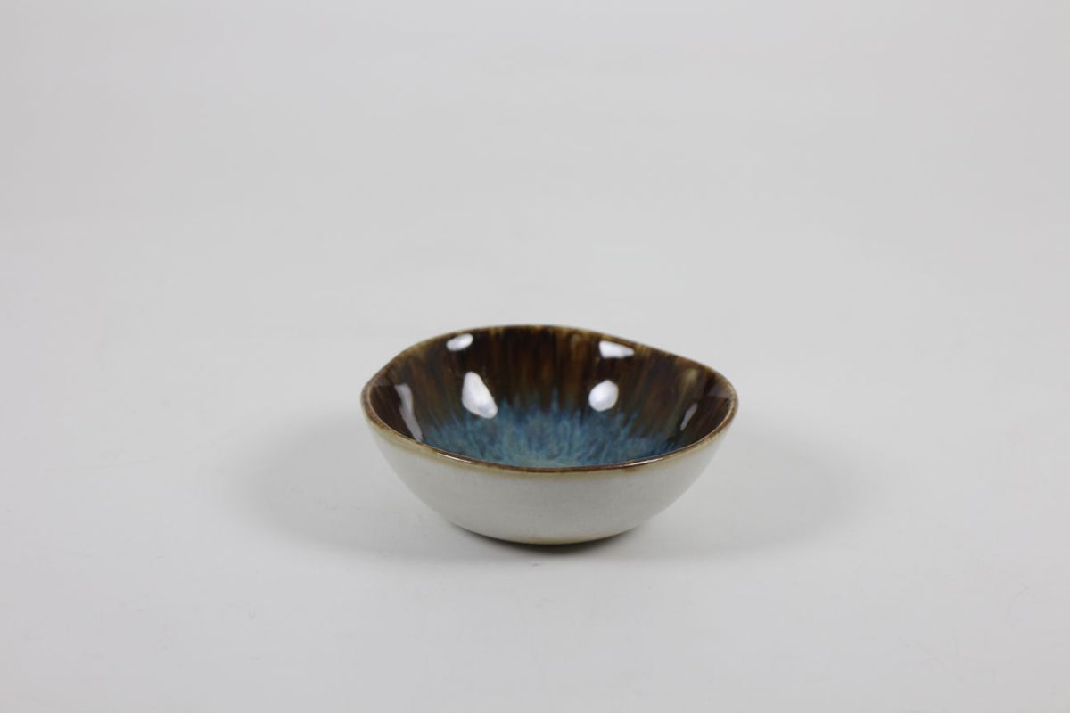 Hand-painted blue sauce cup by Prempracha's Collection