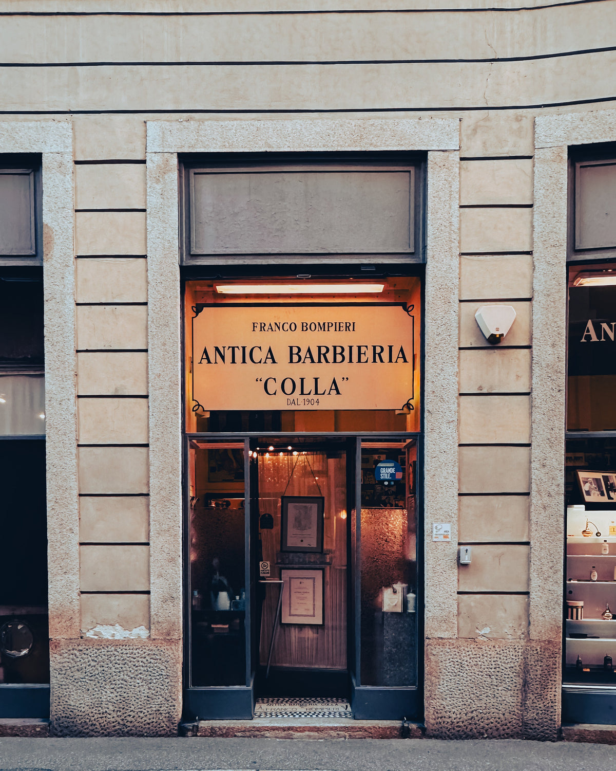 Traditional grooming products by Antica Barbieria Colla, Milan