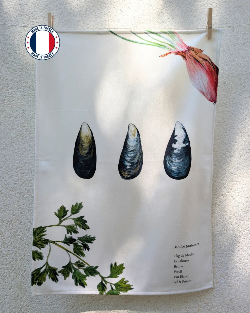 Teatowel: Le Recette Moules Marinière