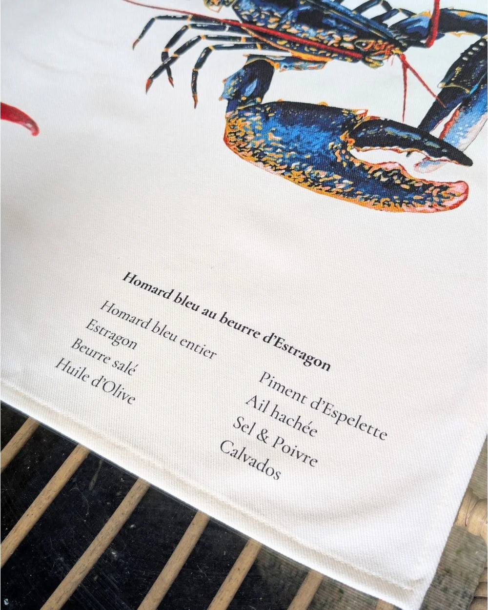 Teatowel: Homard au beurre d'Estragon