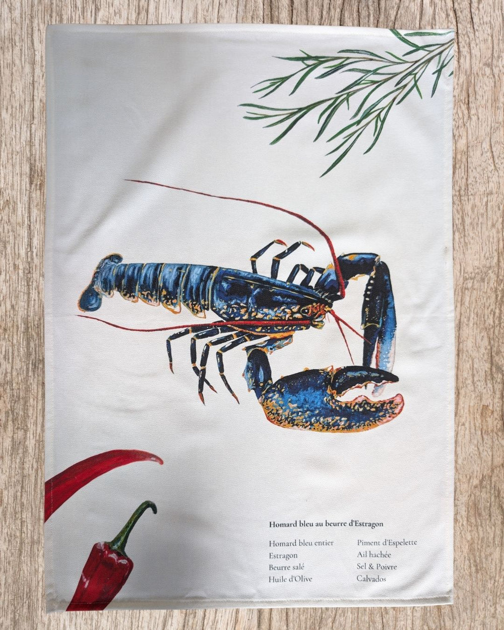 Teatowel: Homard au beurre d'Estragon