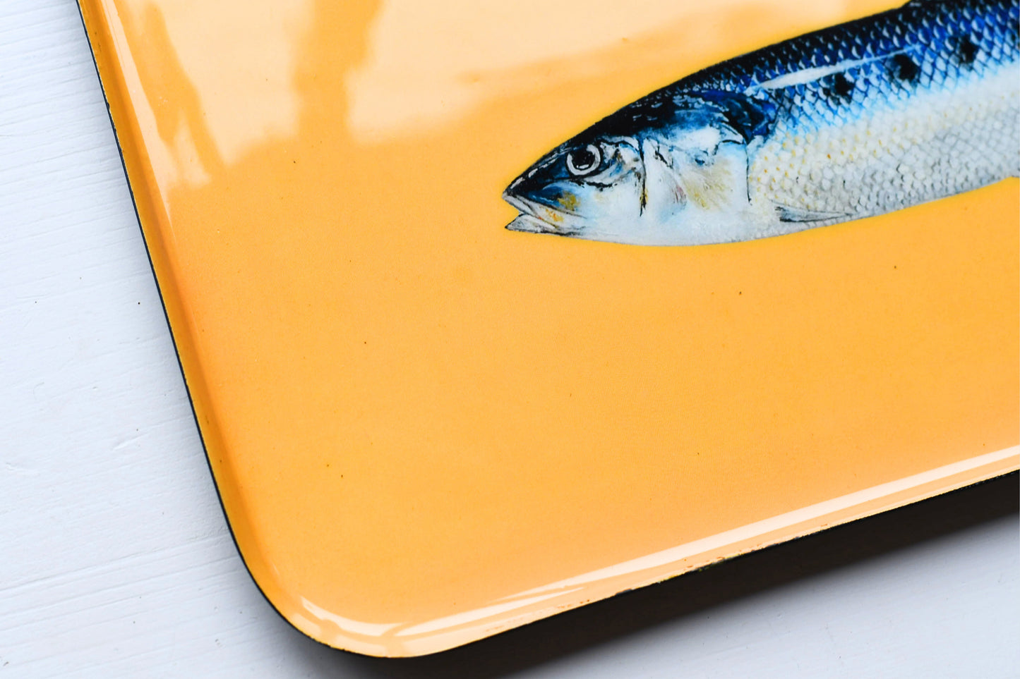 Enamelled Tray: Sardines