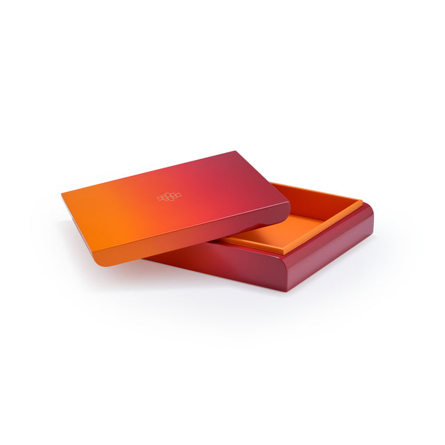 Moonbow square box, medium — Vietnamese lacquerware by Hanoia