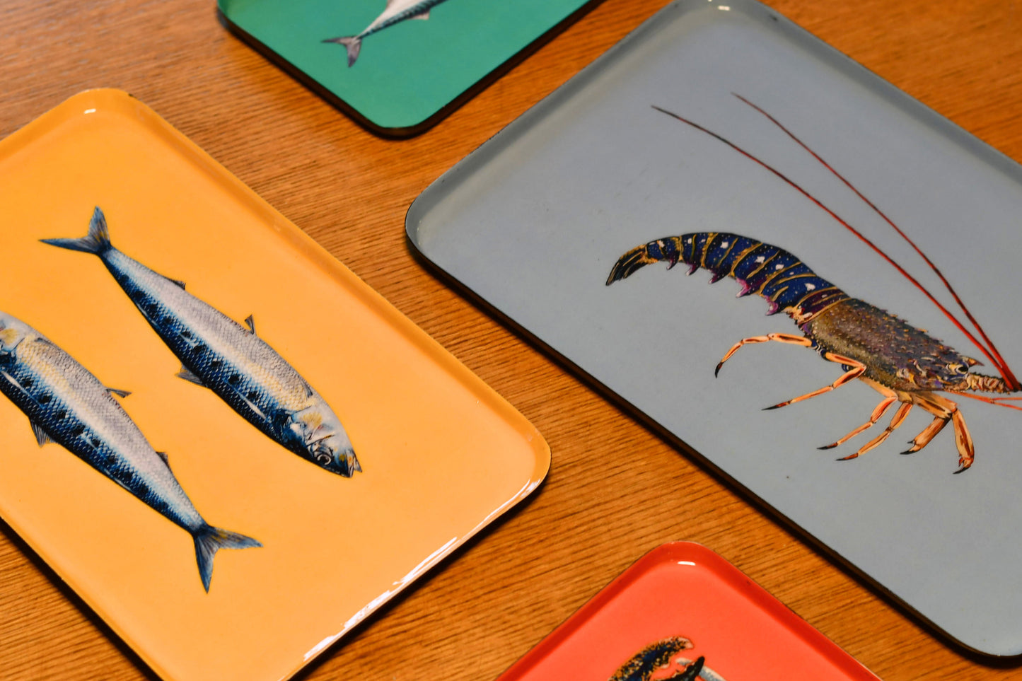 Enamelled Tray: Sardines