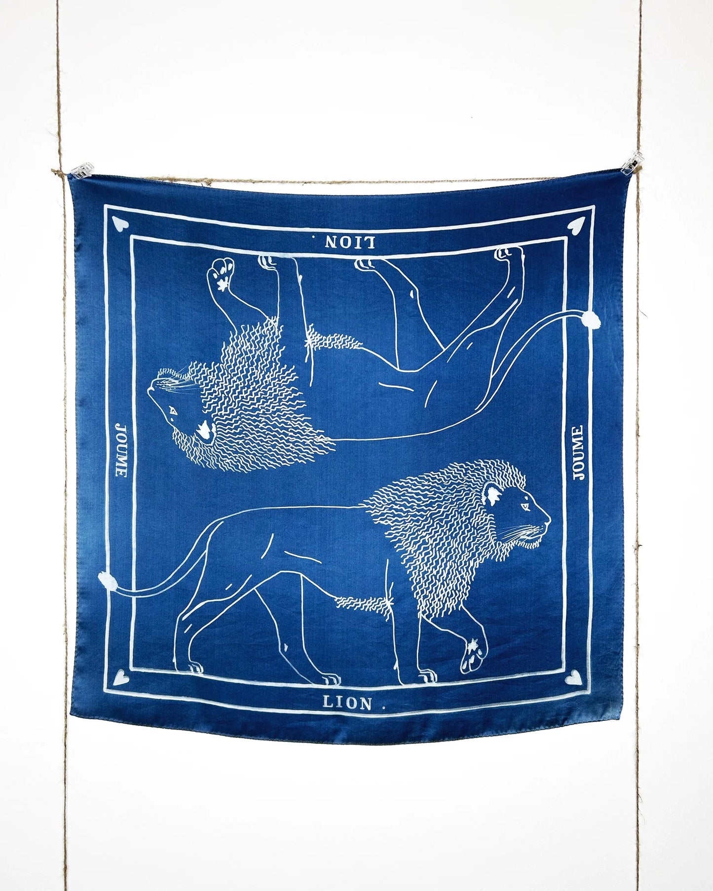 Silk Scarf - Lion