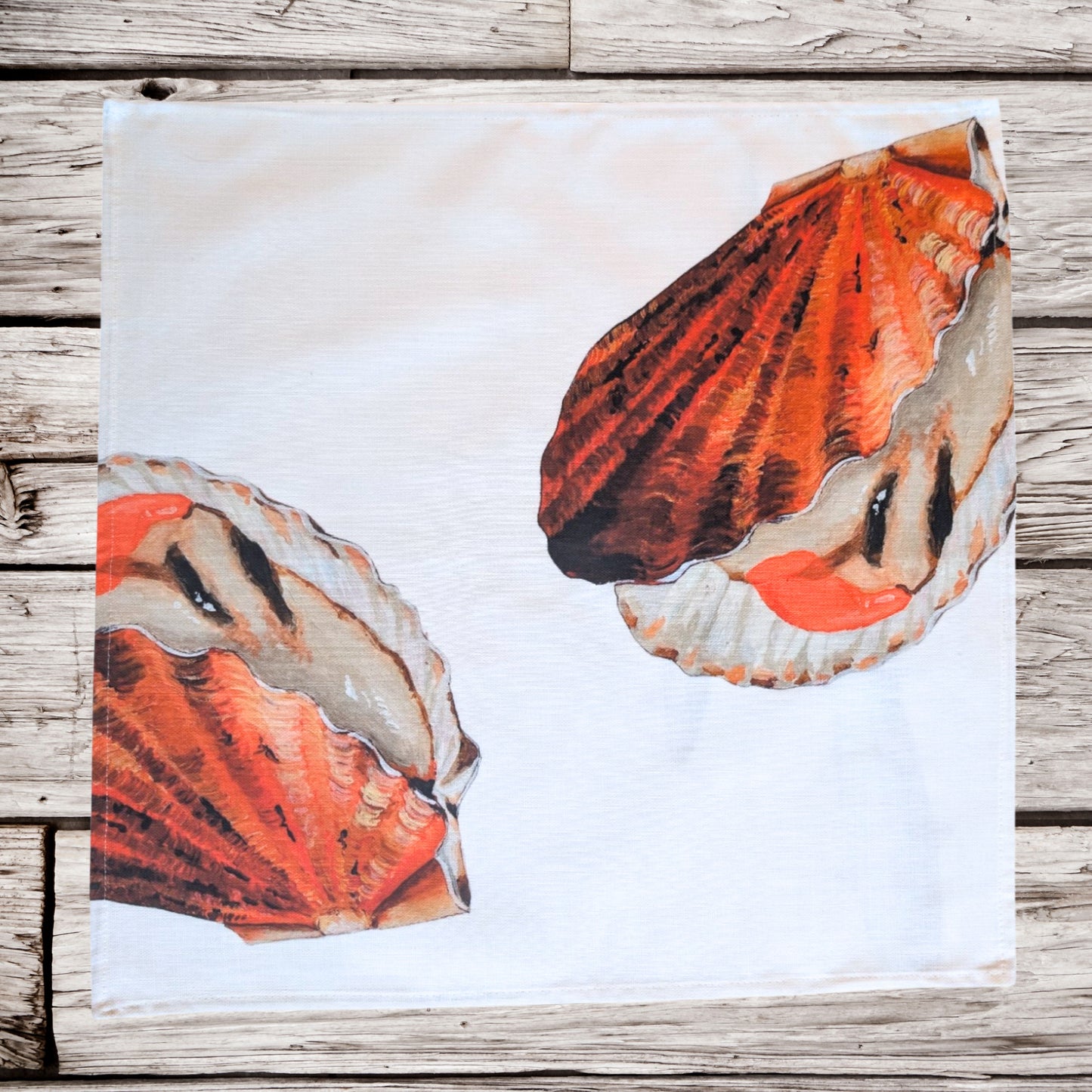 Napkin set of 4: La Marée Nacrée