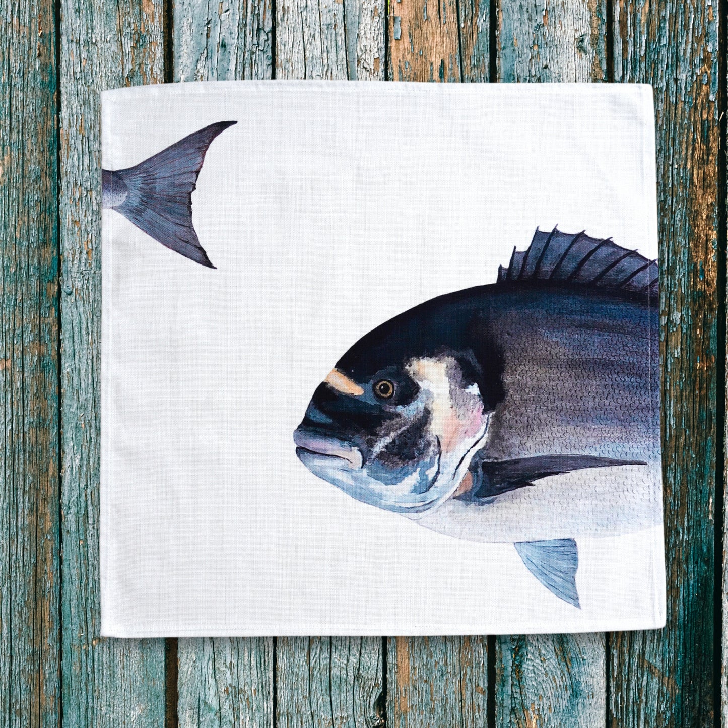 Napkin set of 6: La Marée Bleue