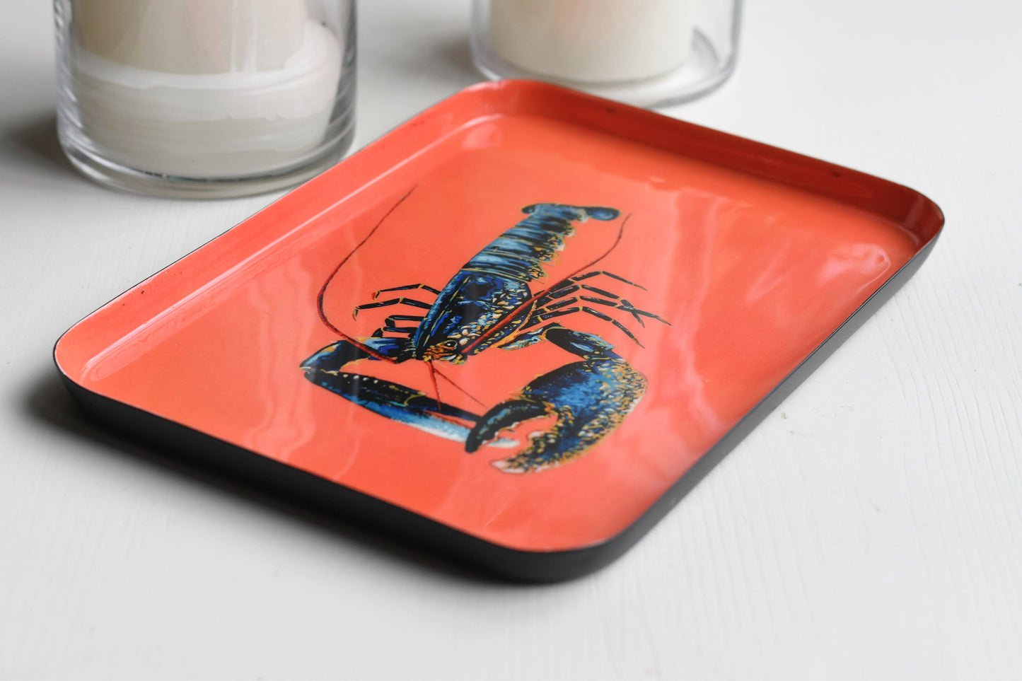 Enamelled Tray: The Lobster