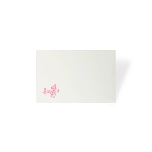 Greeting card: The Cyclist