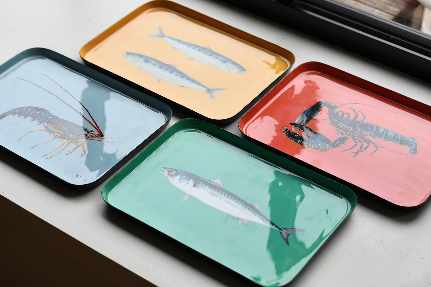 Enamelled Tray: The Lobster