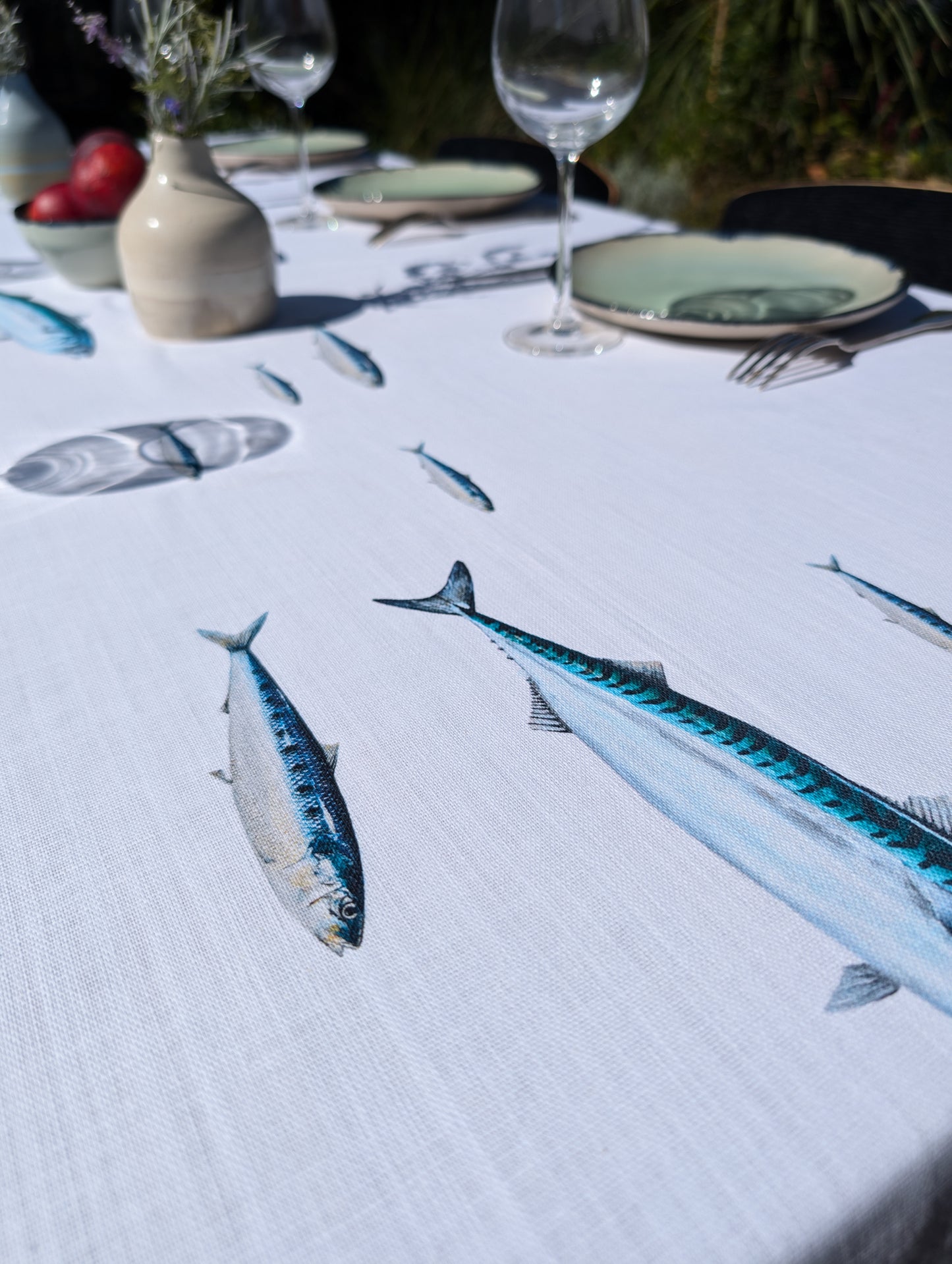 Tablecloth: Banc de sardine & maquereau