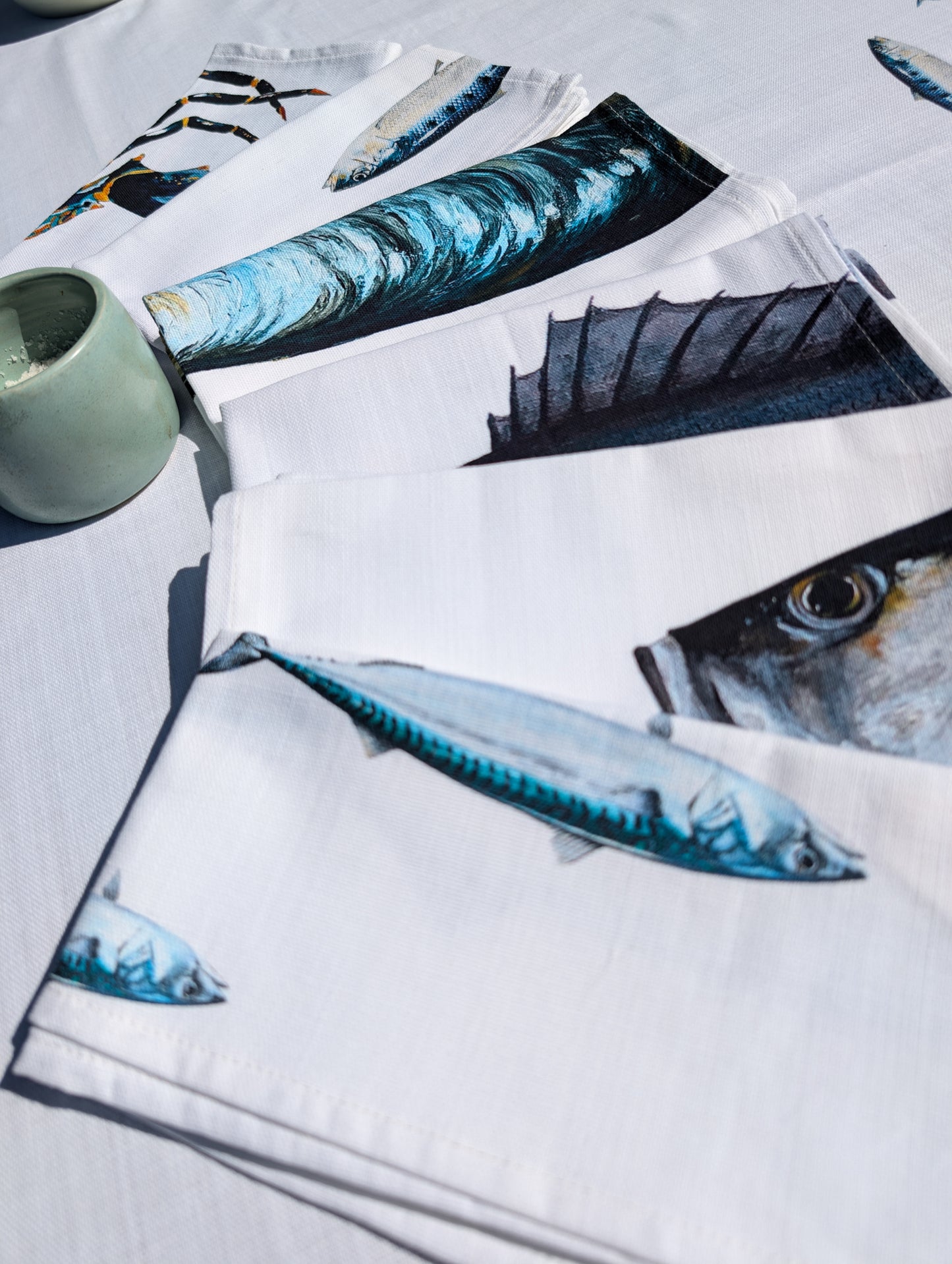 Napkin set of 6: La Marée Bleue