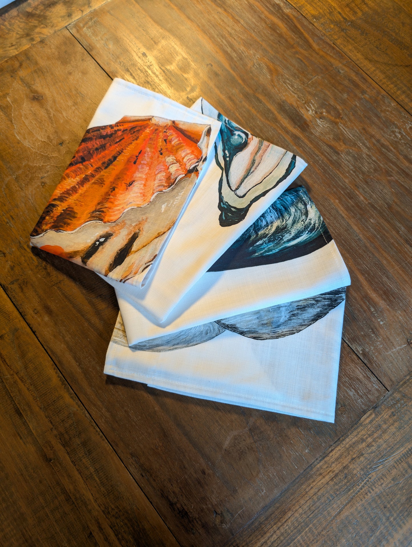 Napkin set of 4: La Marée Nacrée