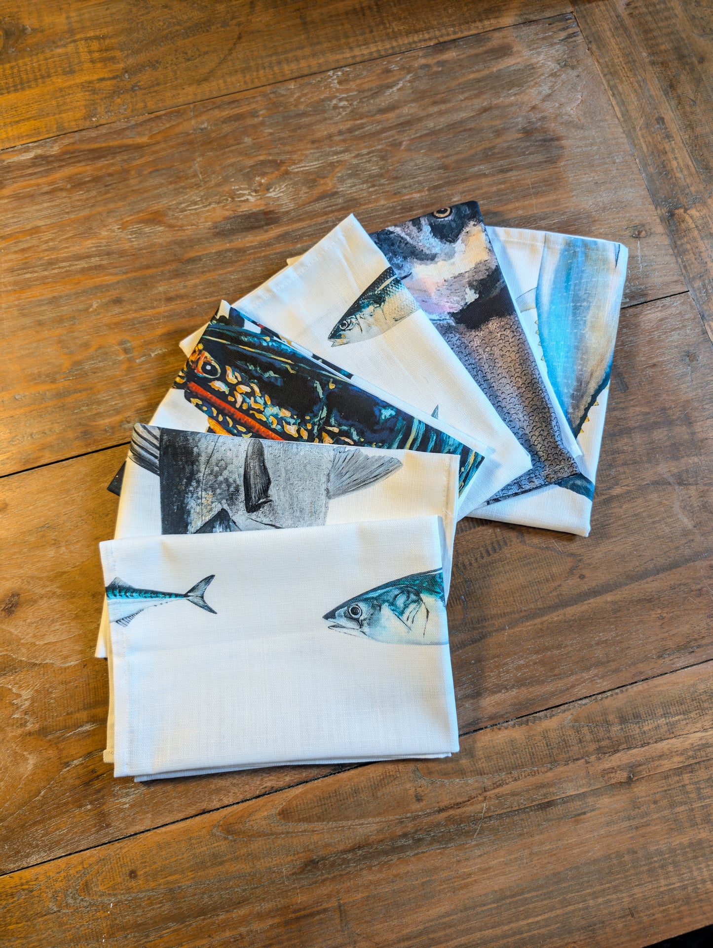 Napkin set of 6: La Marée Bleue