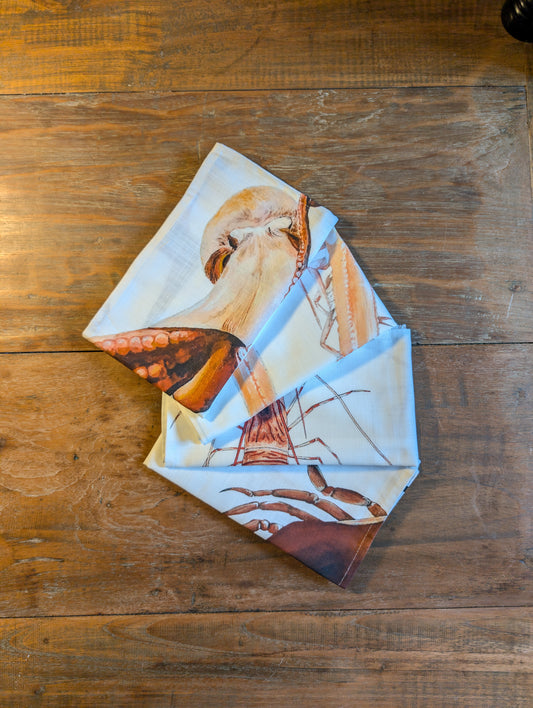Napkin set of 4: La Marée Rouge