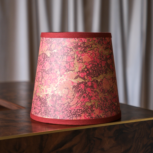 Italian marbled paper lampshade