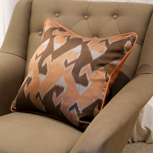 Silk Cushion Cover: Cloud orange