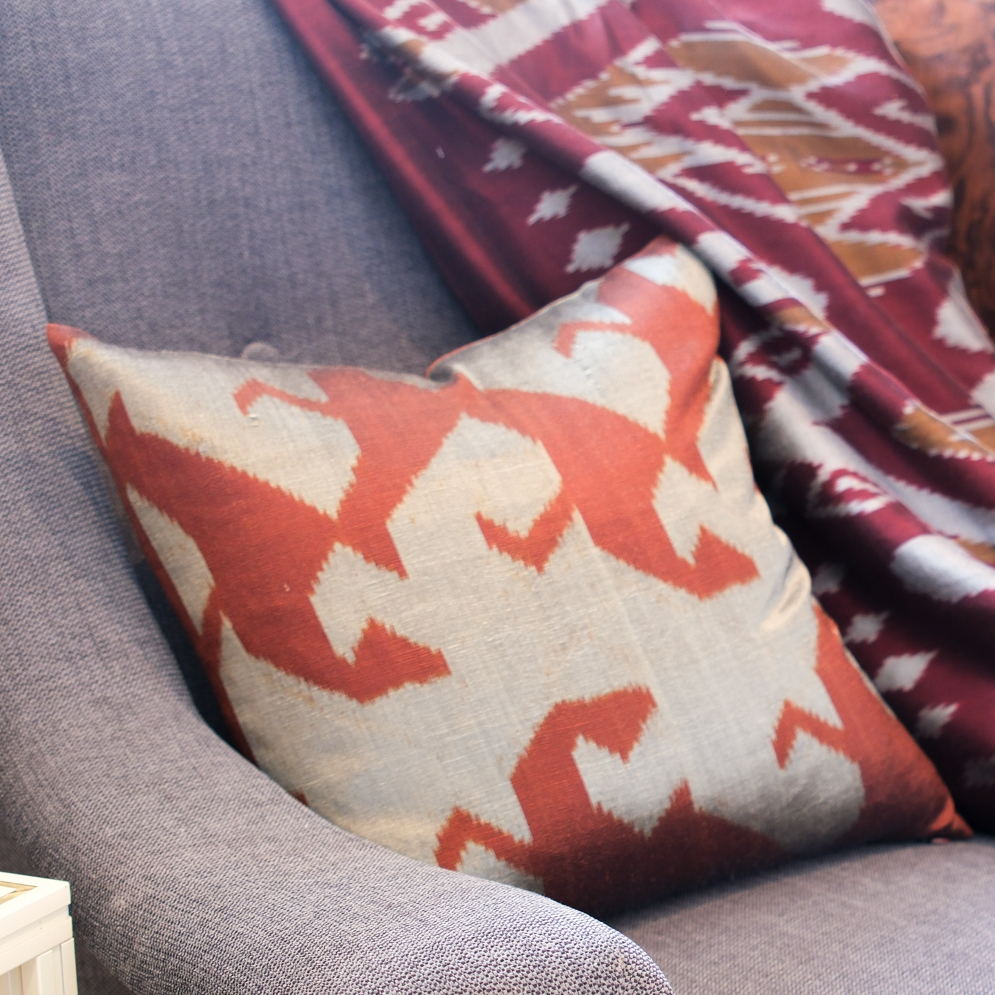 Silk Cushion Cover: Cloud