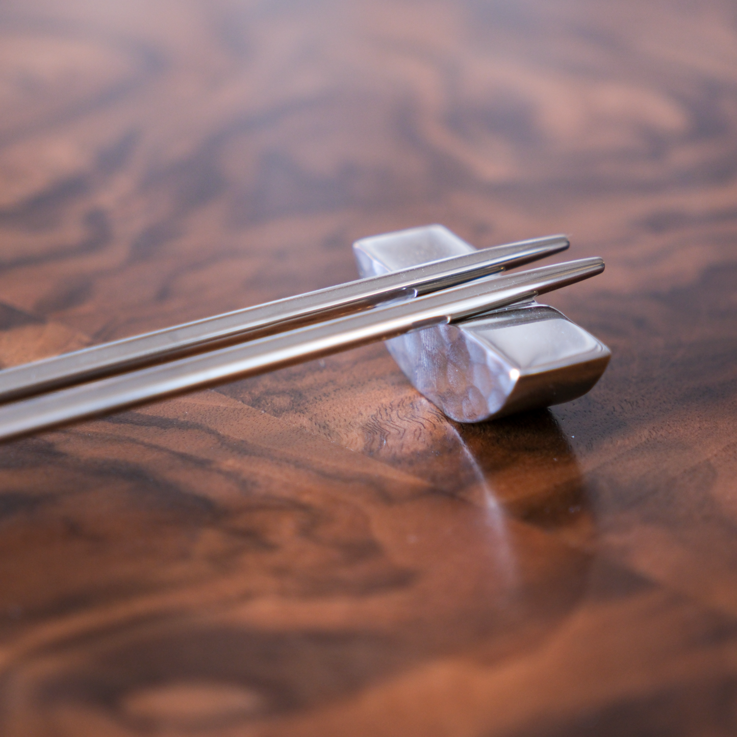 Stainless steel chopstick rest