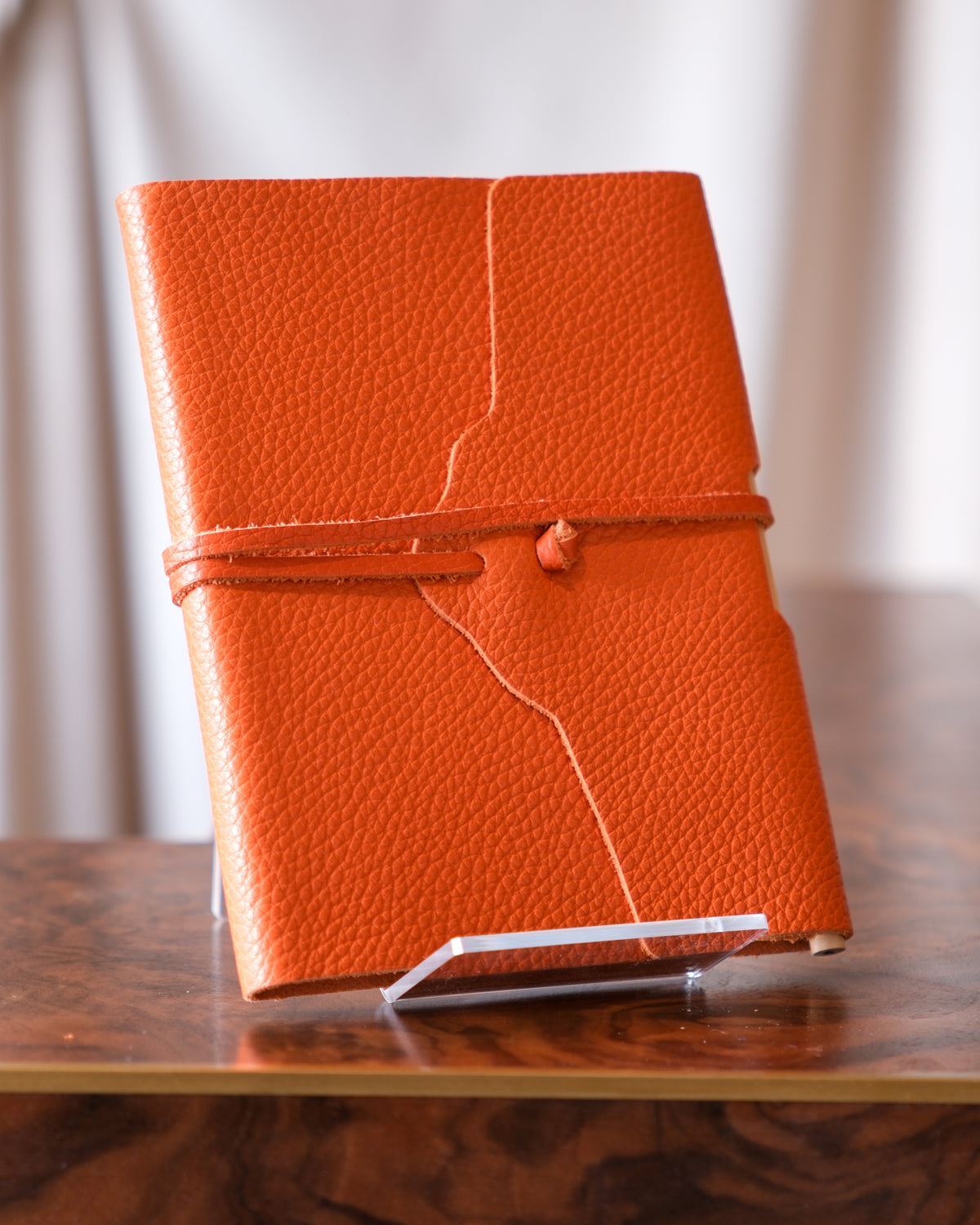 Leather notebook, Tiziano — natural-tanned Florentine leather by Giulio Giannini e Figlio, Florence