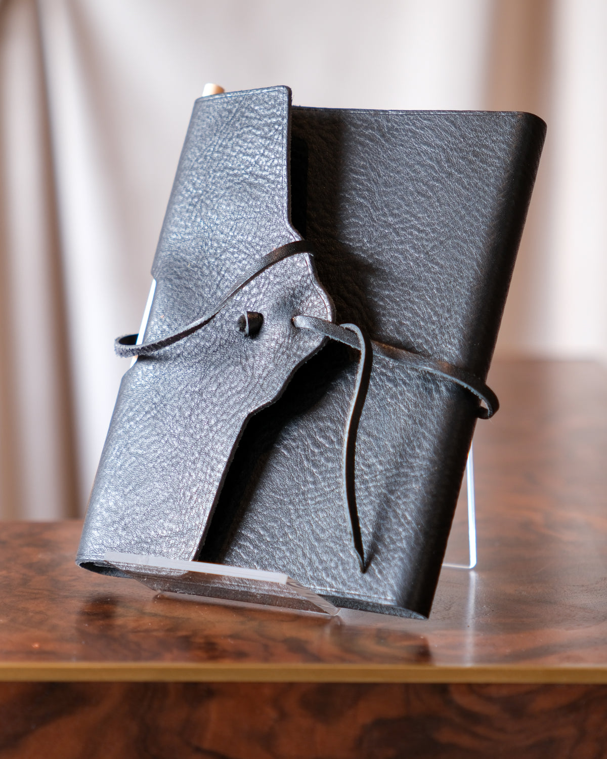 Leather notebook, Tiziano — natural-tanned Florentine leather by Giulio Giannini e Figlio, Florence