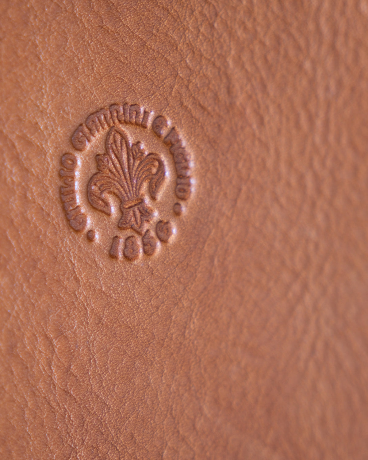 Leather notebook, Klimt — natural-tanned Florentine leather with hand-marbled edges by Giulio Giannini e Figlio, Florence