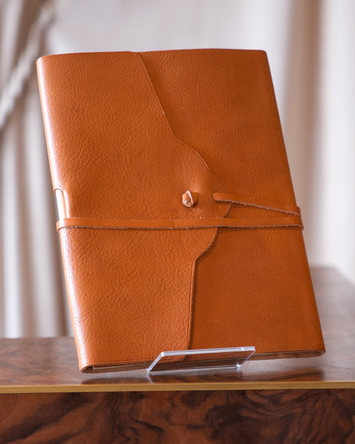 Leather notebook, Caravaggio — natural-tanned Florentine leather by Giulio Giannini e Figlio, Florence
