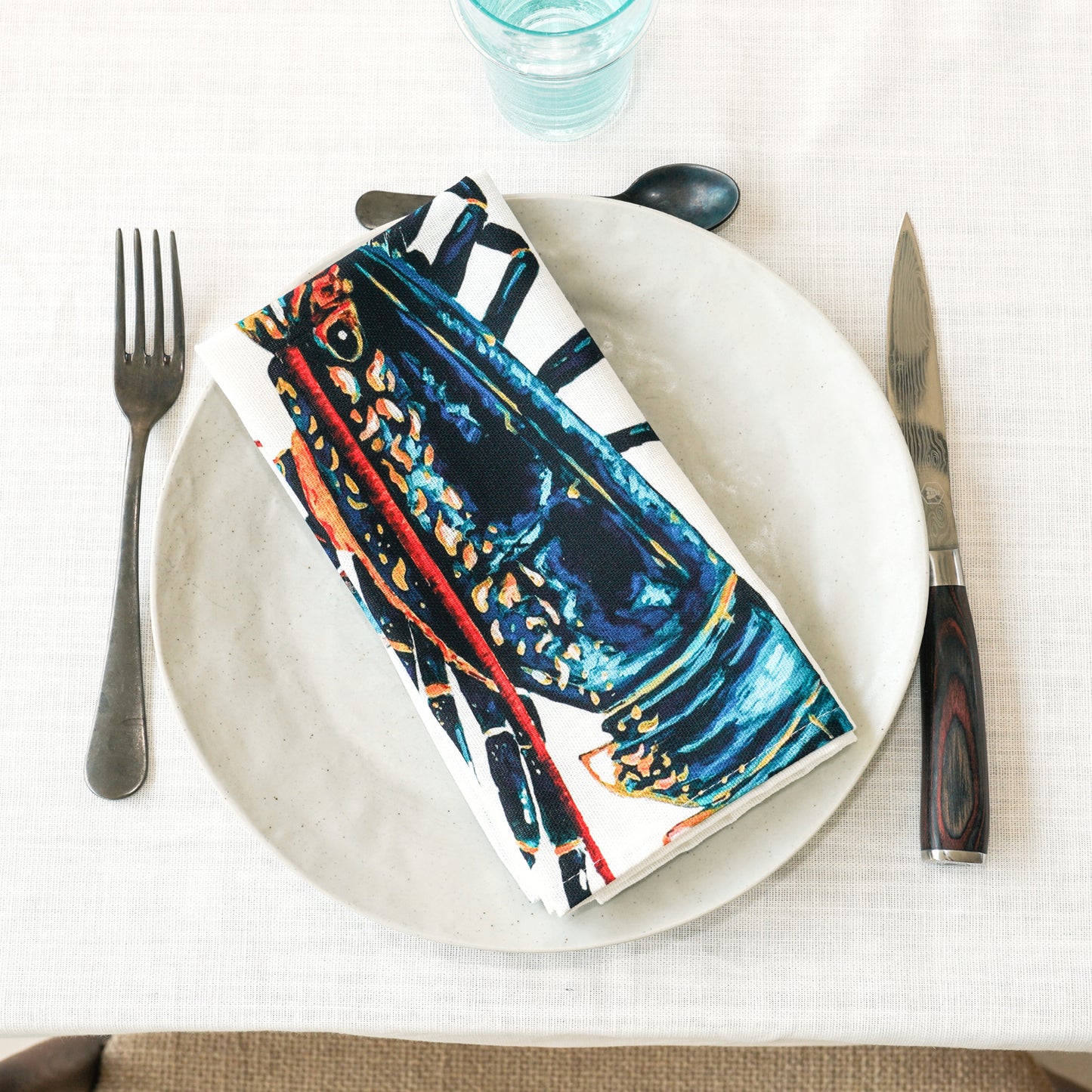 Napkin set of 6: La Marée Bleue