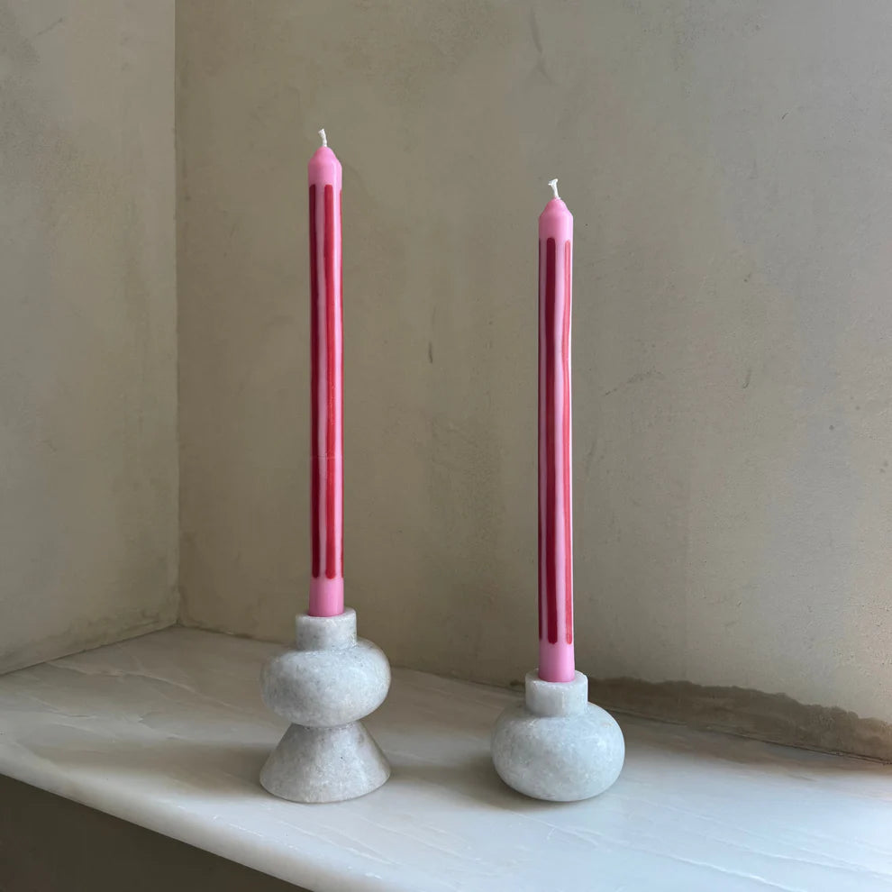 Rhubarb candles