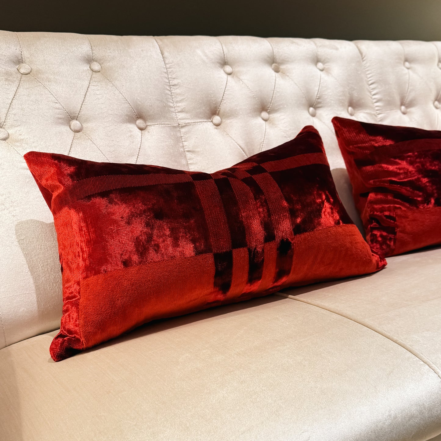 Vintage Rubelli Silk Velvet Cushion Cover