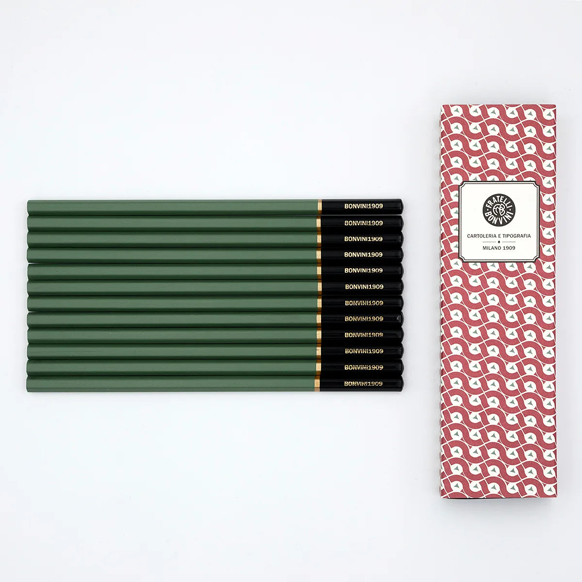 Twelve pencil set