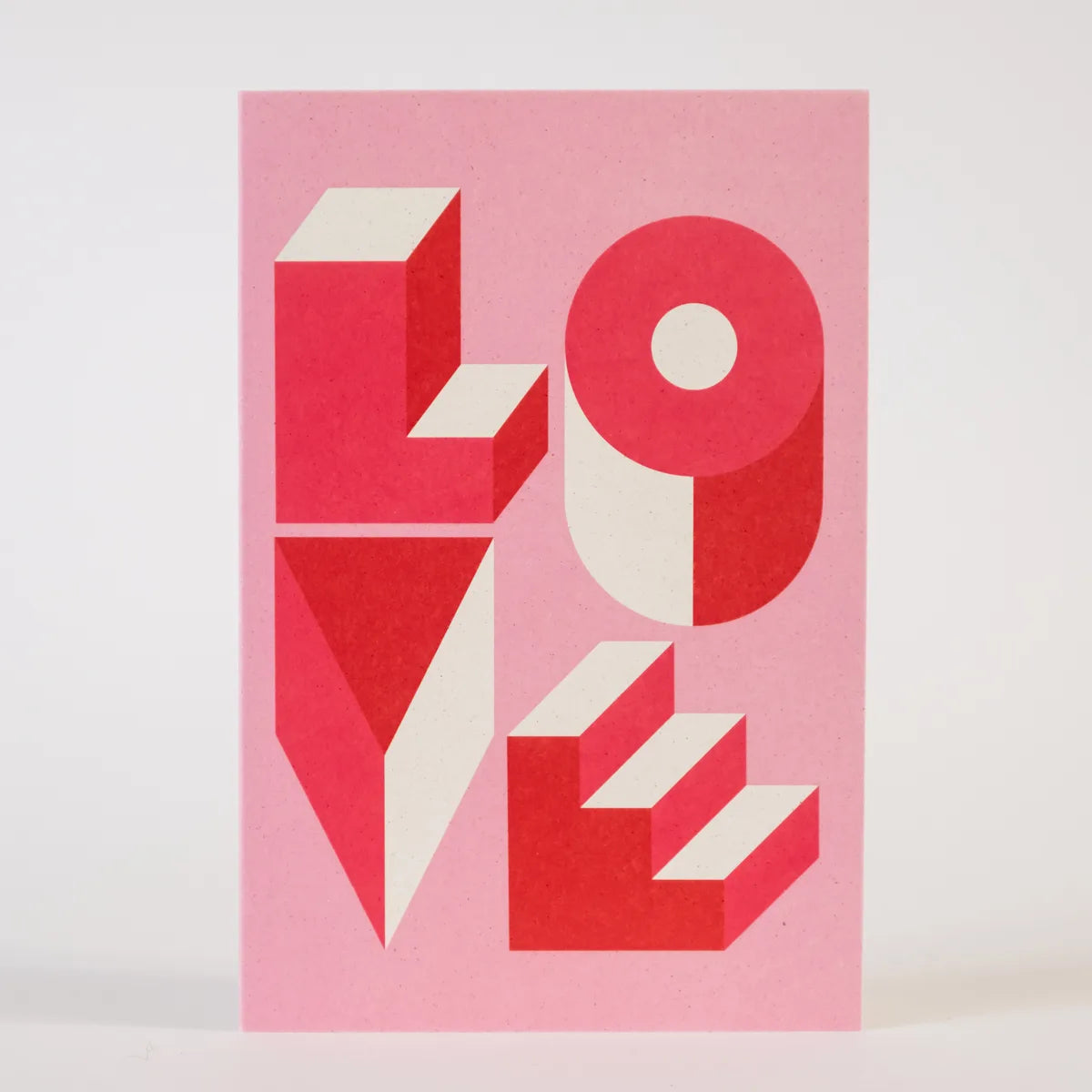 Greeting card: Love (Pink)