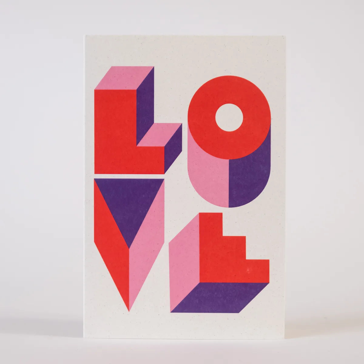 Greeting card: Love (Purple)