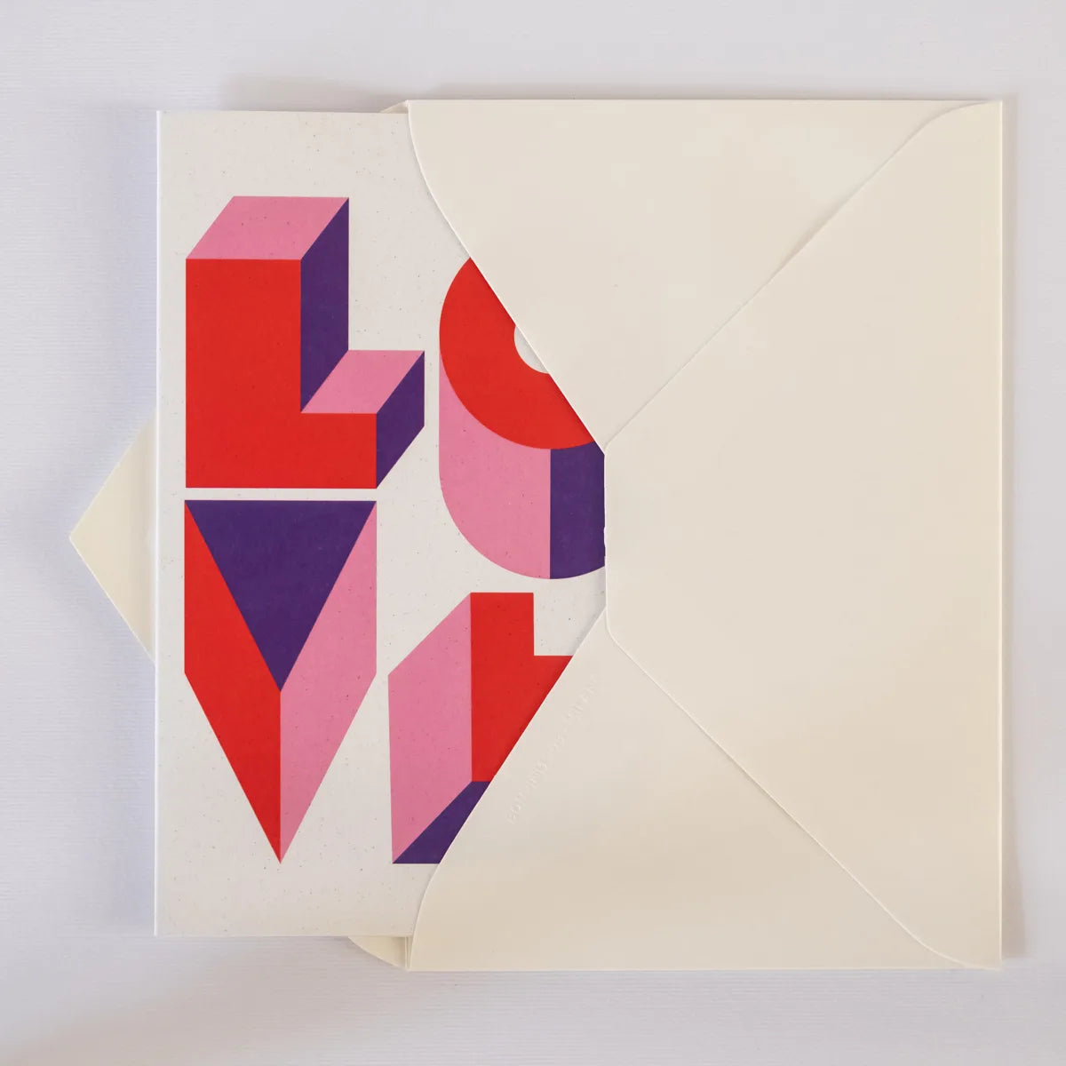 Greeting card: Love (Purple)