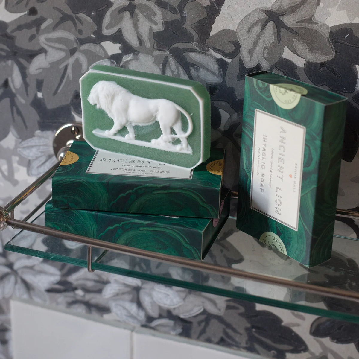 Ancient Lion intaglio soap