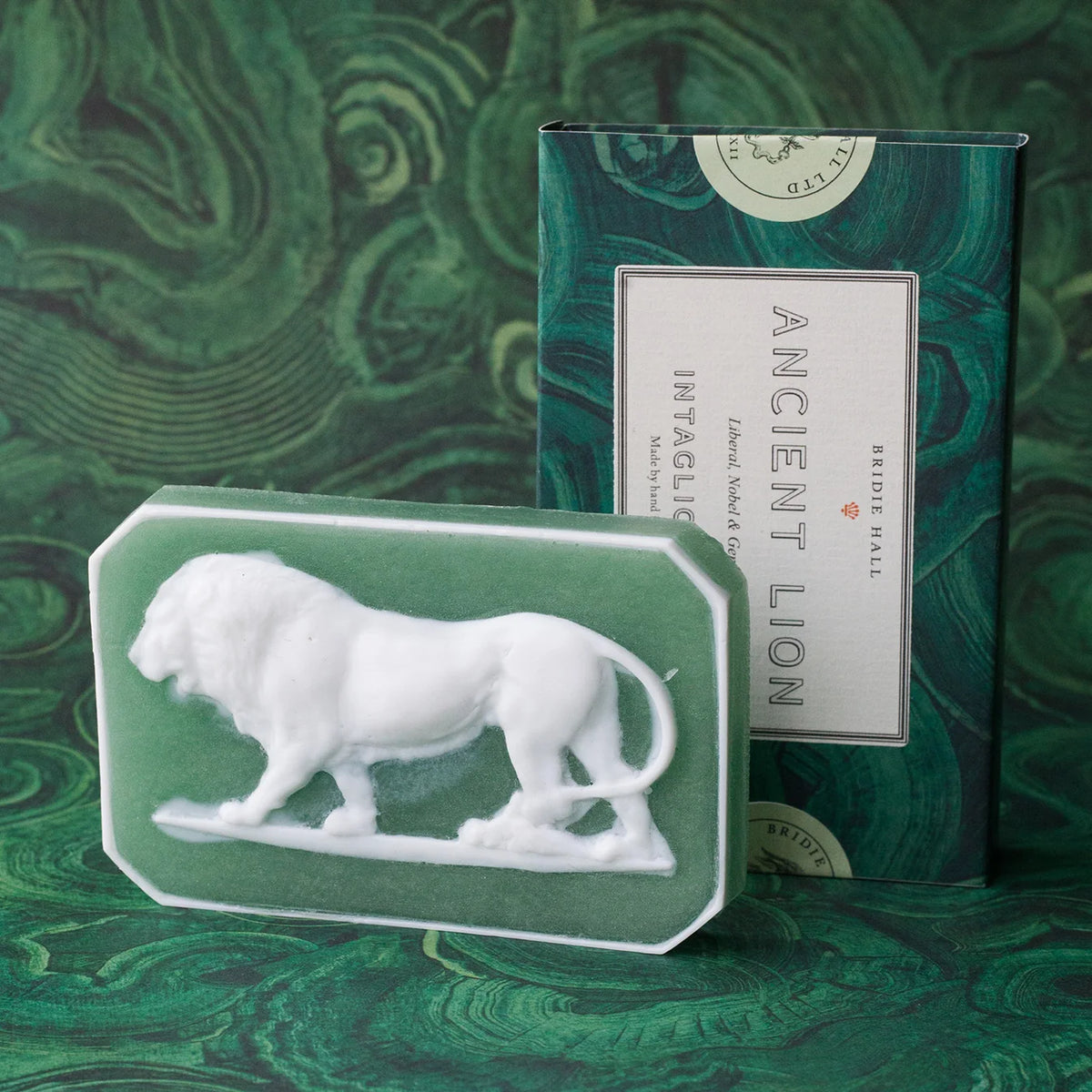 Ancient Lion intaglio soap