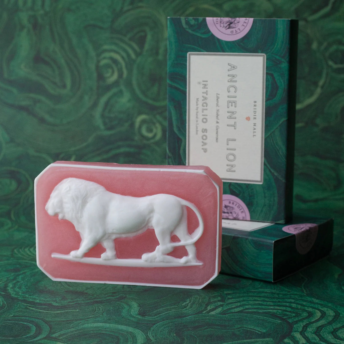 Ancient Lion intaglio soap