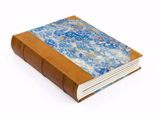 Marble and leather photo album