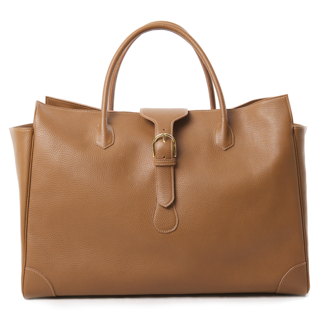 Leather travel bag (buckle)