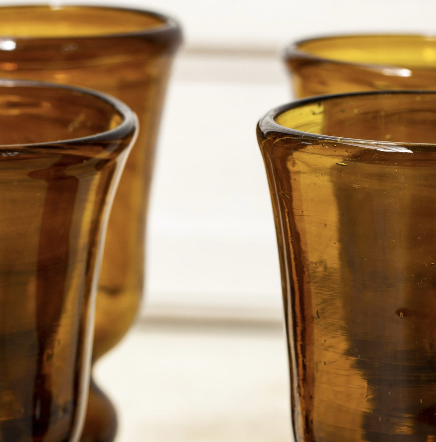 White Wine Glass Dark Brown